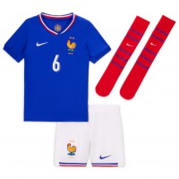 Echipament fotbal Franţa Eduardo Camavinga #6 Tricou Acasa European 2024 pentru copii maneca scurta (+ Pantaloni scurti)